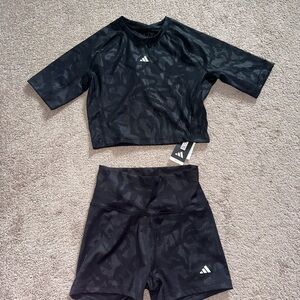 Adidas two piece workout set